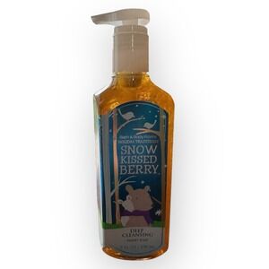 Bath & Body Works Snow Kissed Berry Deep Cleansing Hand Soap -Full Size 8 oz NEW